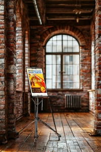 Оригинальный плакат СССР при укладке балок пользуйся подмостями