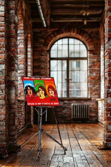 Оригинальный советский плакат слава советским женщинам борцам за мир и счастье на земле