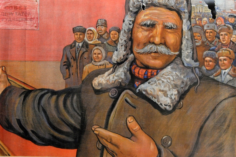 Советский плакат, Выбираем-доверяем, В.Говорков, 1947 год