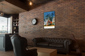 Оригинальный плакат СССР скворцы природа