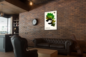 Оригинальный плакат СССР берегите лес охрана окружающей среды природа экология