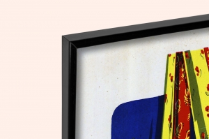 Оригинальный плакат СССР производство ткани легкая промышленность ткань космос луна