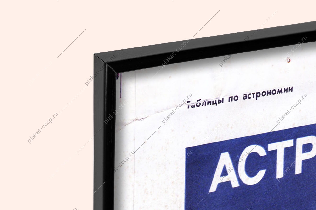 Оригинальный плакат СССР астрономические наблюдения и телескопы астрономия космос