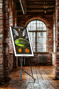 Оригинальный плакат СССР Радиоастрономия космос