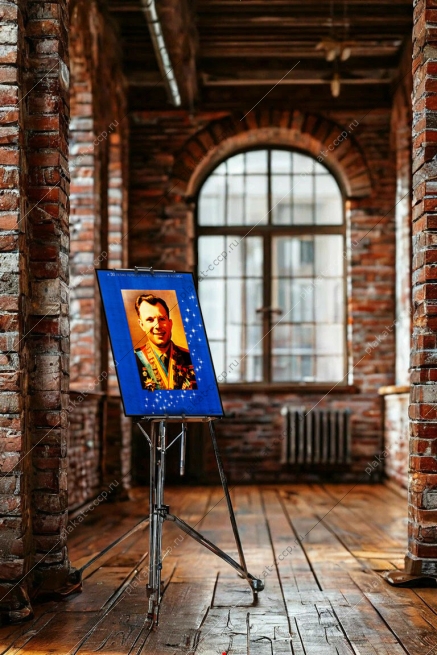 Оригинальный советский плакат СССР к 30-летию полета в космос