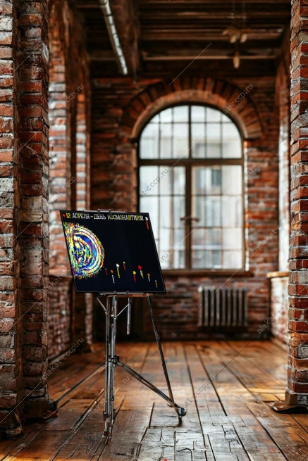 Оригинальный плакат СССР 12 апреля день космонавтики