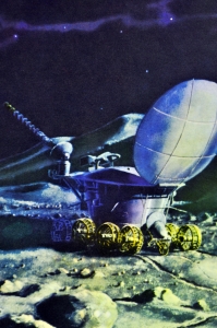 Плакат СССР космос Луна-9 Луна-17