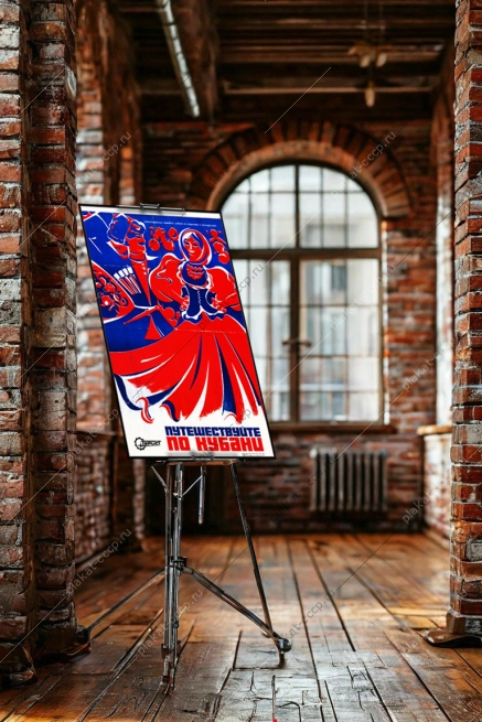 Оригинальный плакат СССР путешествуй по Кубани Краснодар Черное море туризм отдых турист рекламный плакат СССР