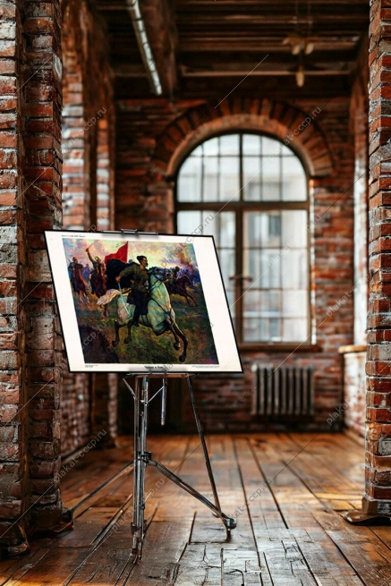 Оригинальный советский плакат Чапаев в бою