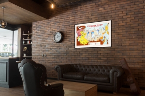 Оригинальный советский плакат сток северных рек СССР Енисей Объ Лена