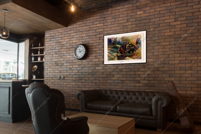 Оригинальный советский плакат Семен Дежнев огибает Чукотский полуостров Чукотка Север