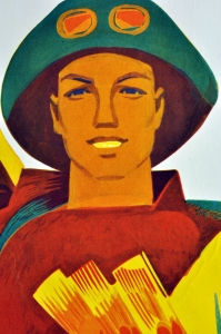 Оригинальный плакат СССР праздник 1 мая  мир труд 1970