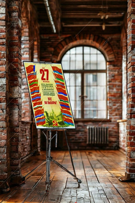 Оригинальный плакат СССР день выборов в верховные советы союзных автономных республик и местные советы депутатов трудящихся