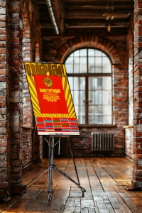 Оригинальный советский плакат конституция основной закон СССР