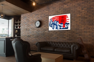 Оригинальный советский плакат во имя мира и счастья на земле Конституция СССР