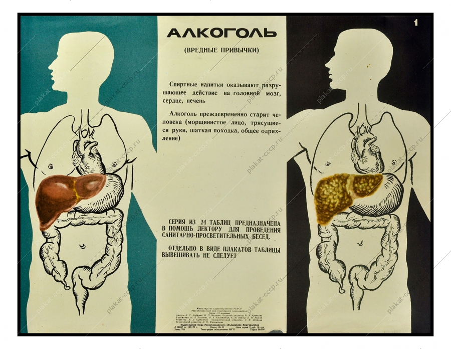 Оригинальный плакат СССР антиалкогольный советский плакат вред алкоголя художники Н Л Богачева В Л Колотовкин К И Невлер Б И Энский 1970