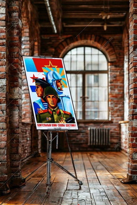 Оригинальный плакат СССР бдительный воин славы достоин госбезопасность гостайна