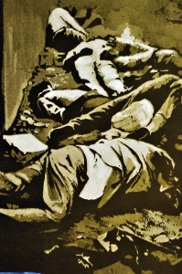 Плакат СССР политика холодная война Израиль военные действия в Ливане США художник С Раев 1986