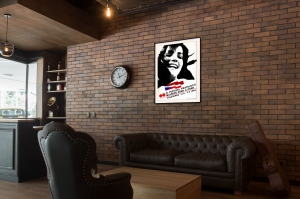 Оригинальный политический плакат СССР международный фестиваль в Волгограде 1984