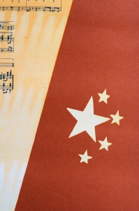 Оригинальный политический плакат СССР  дружба СССР и Китая Д Г Аксельрод 1957