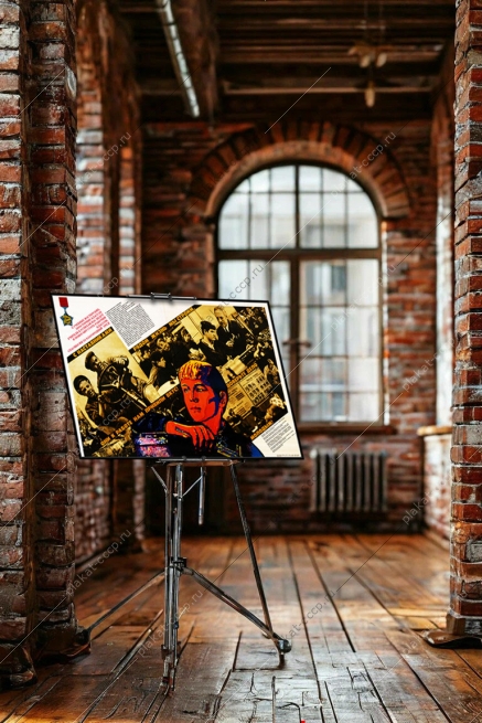 Оригинальный советский плакат СССР рабочий класс