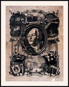 Оригинальный советский плакат Михаил Васильевич Ломоносов наука русский ученый