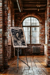 Оригинальный советский плакат Михаил Васильевич Ломоносов наука русский ученый