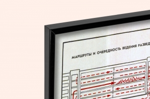 Оригинальный советский плакат разведка пожара МЧС