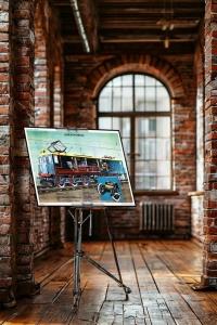 Оригинальный плакат СССР электровоз железнодорожный поезд жд железная дорога