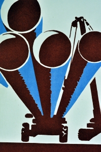 Оригинальный плакат СССР топливная промышленность  добыча топлива 1975
