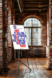 Оригинальный советский плакат Мир фестиваль молодежи и студентов 1985