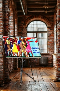 Оригинальный плакат СССР Ватолина молодежь мы партии дети мы дети великой страны