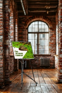 Оригинальный плакат СССР еж зеленый санитар