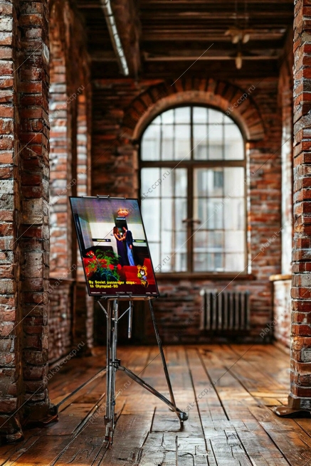 Оригинальный плакат СССР туризм туристическая поездка на советском пассажирском судне корабле на Олимпиаду 1980