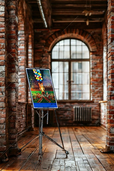 Оригинальный плакат СССР зарытие Олимпиады 1980 олимпийский мишка орг комитет олимпиады