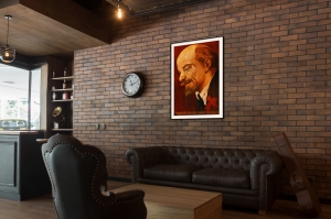 Оригинальный советский плакат самый человечный человек Ленин