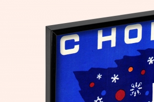 Оригинальный советский плакат С новым годом новогодний плакат СССР