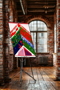 Оригинальный плакат СССР новых успехов в Новом году Новогодний плакат СССР