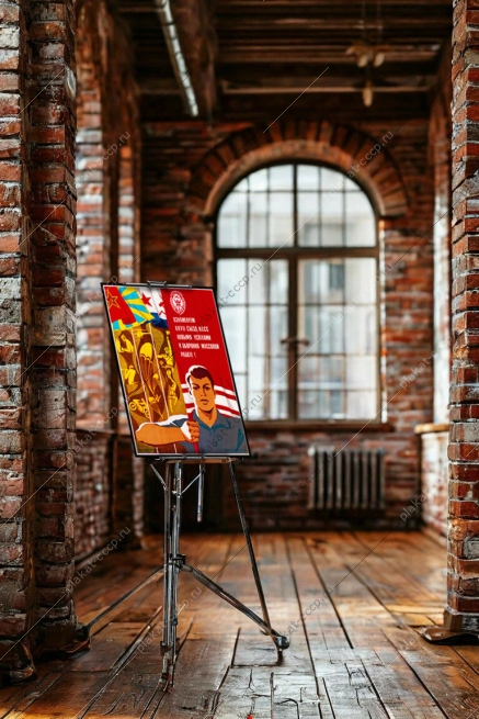 Оригинальный плакат СССР ознаменуем съезд КПСС