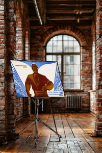 Оригинальный советский плакат ответим трудом на заботу страны конституция СССР