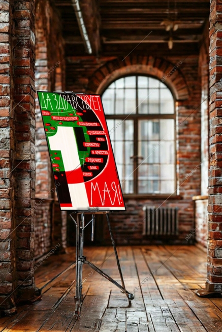 Оригинальный советский плакат да здравствует 1 мая