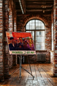 Оригинальный плакат СССР с праздником 1 мая шире развернем соревнование за выполнение и перевыполнение шестая пятилетка ВДНХ ВСХВ ВВЦ