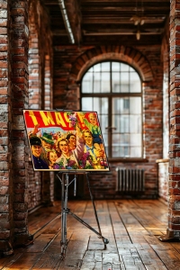 Оригинальный плакат СССР праздник Ватолина 1 мая