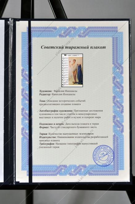 Оригинальный плакат МПО Темп электроника