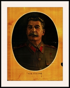 Оригинальный советский плакат И В Сталин