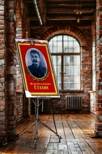 Оригинальный советский плакат И В Сталин