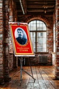Оригинальный плакат СССР портрет Иосифа Сталина
