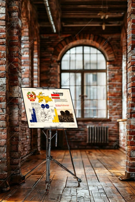 Оригинальный советский плакат Таджикская ССР Таджикистан