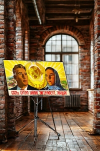 Оригинальный плакат СССР Киргизия Киргизская ССР