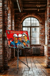 Оригинальный плакат СССР день города Донецк